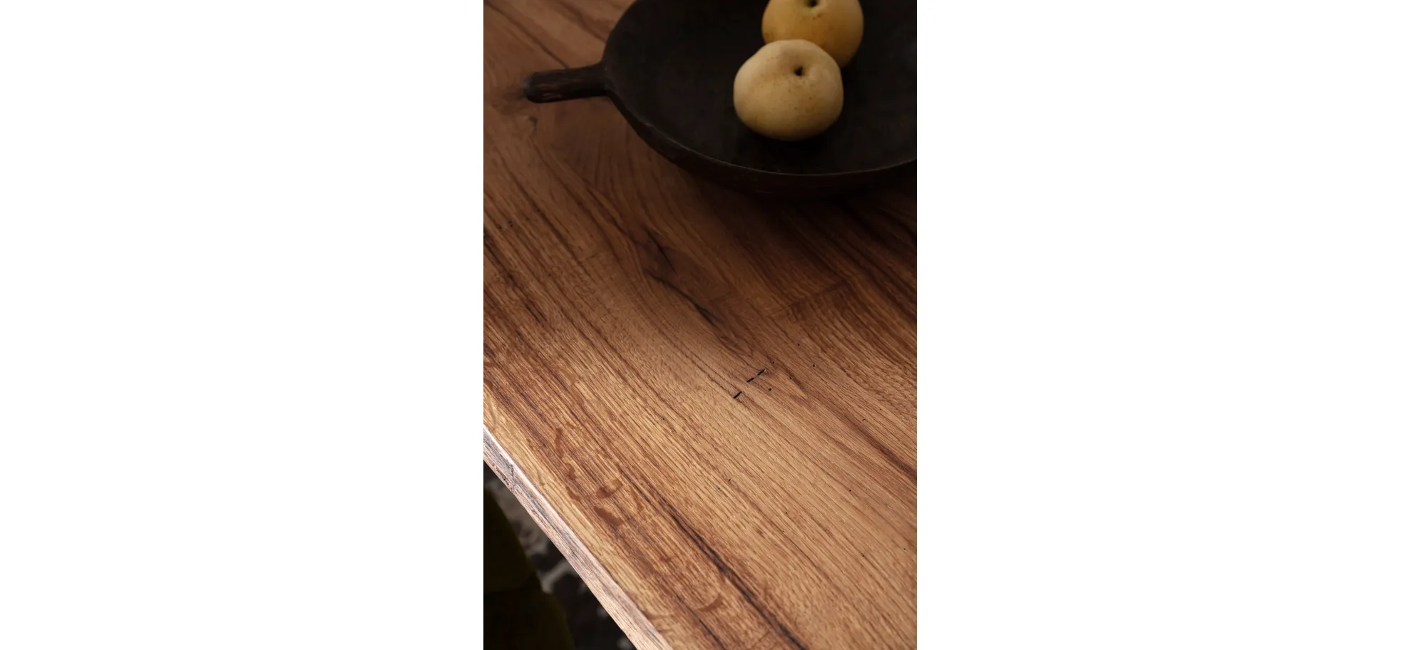 Esstisch Duna - LB ca. 260x100 cm, Wildeiche Massiv, Geölt, Sternengestell