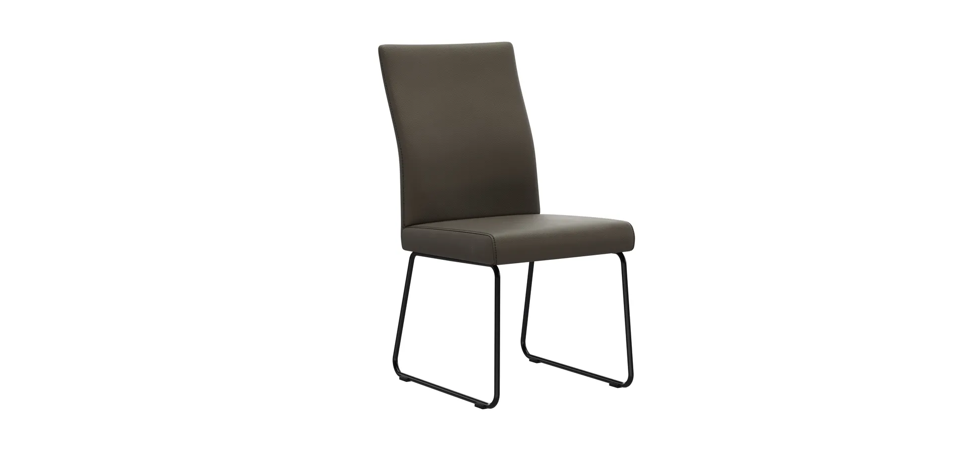 Polsterstuhl Carmelo - Leder, Olive 1042621