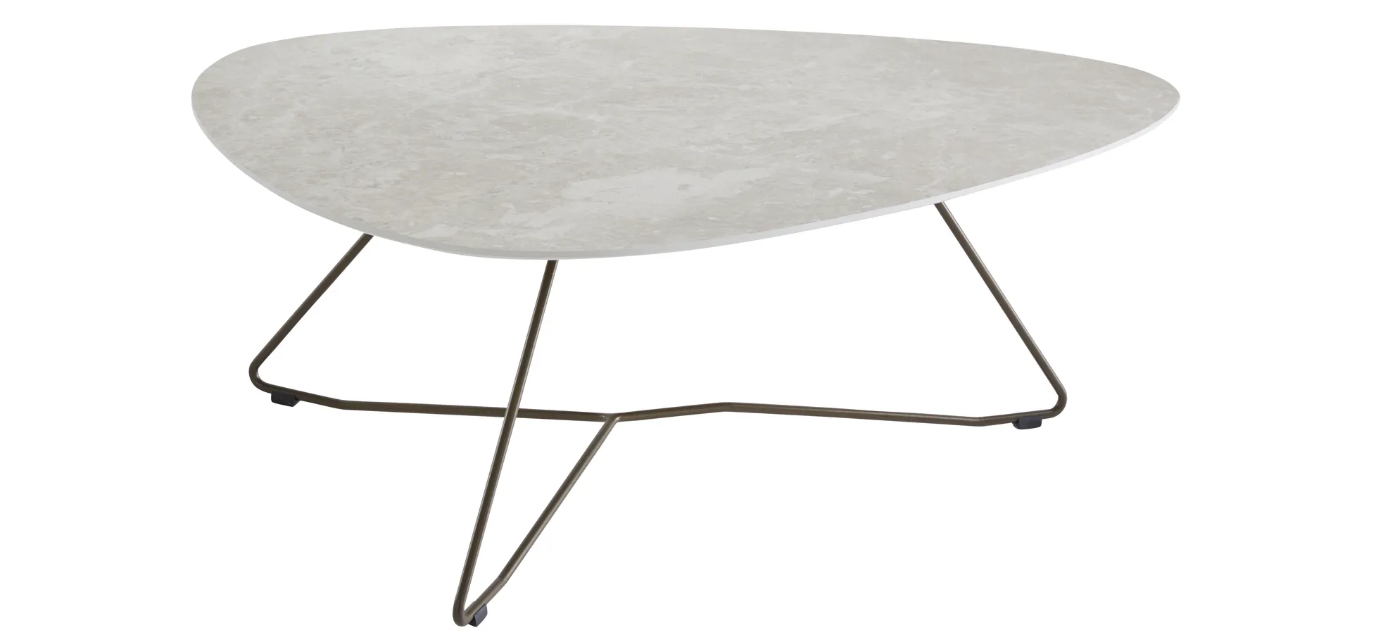 Couchtisch Oliva - LBH ca. 100x70x37 cm, HPL, Creme Natur 9157482