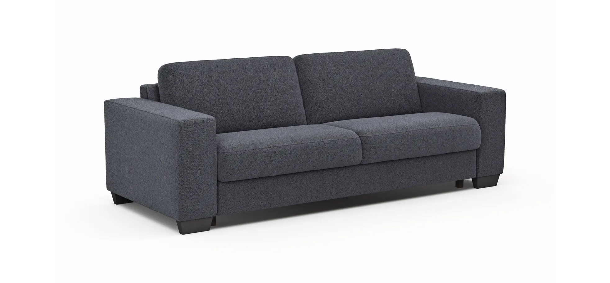Sofa Nuoro - 3-Sitzer inkl. Schlaffunktion, Stoff, Eisblau