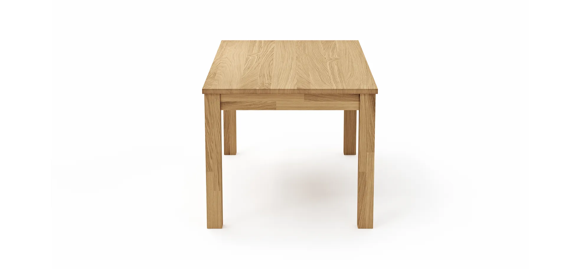 Esstisch Dinner - LB ca. 160x90 cm, Wildeiche massiv