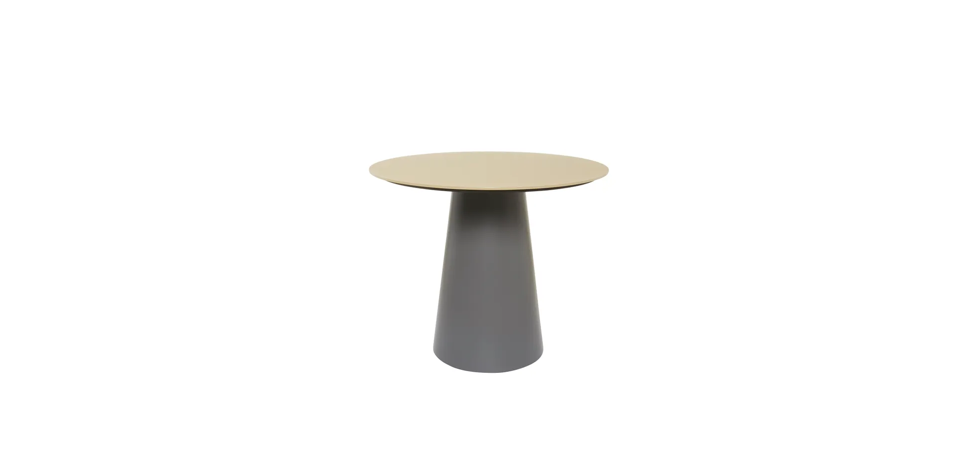 Beistelltisch Cono - DH ca. 60x52 cm, Glas, Mandel 9152186