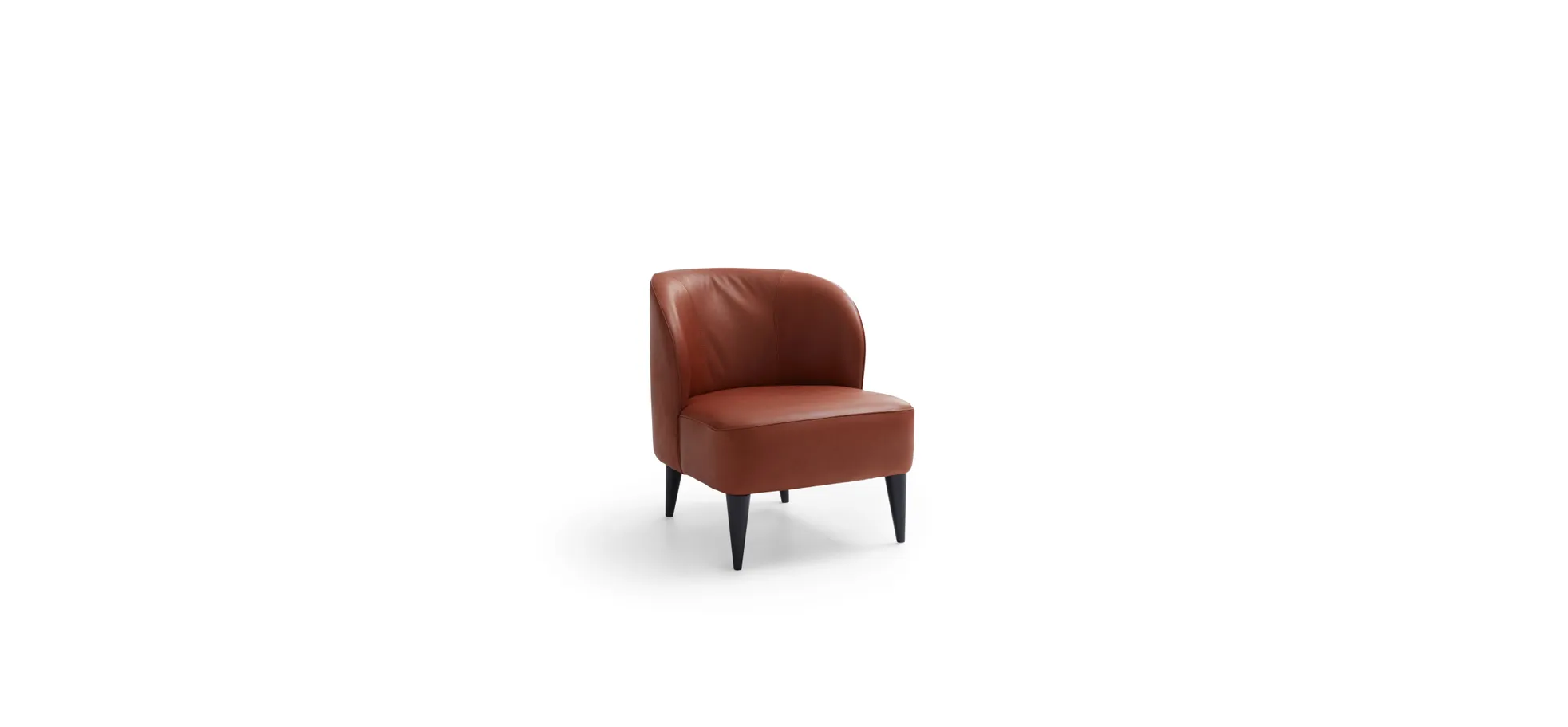 Sessel Cuneo - Leder, Cognac 100900