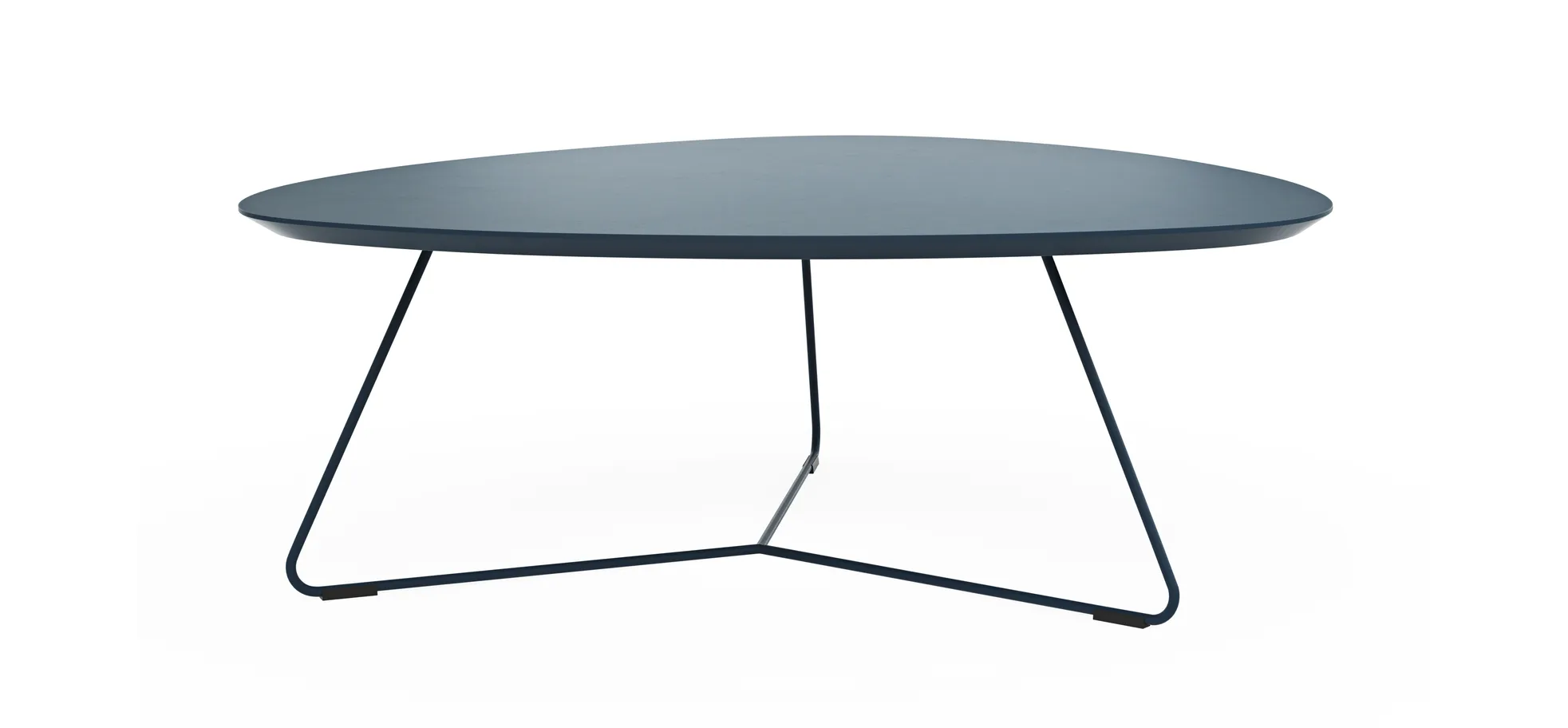 Couchtisch Fano - LBH ca. 87x78x33 cm, Fenix dunkelblau 147387