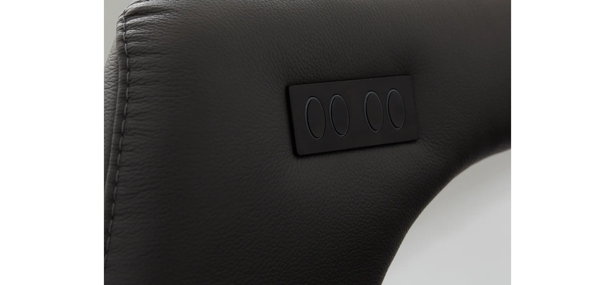 Relaxsessel Trona - Größe M, inkl. Relaxfunktion (motorisch), Leder, Anthrazit