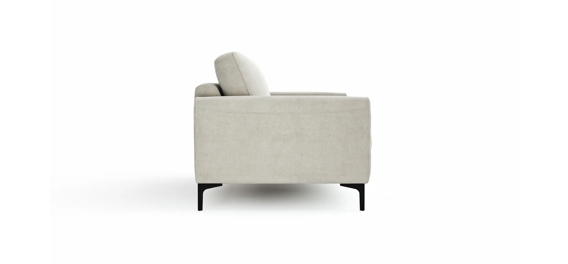 Sofa Oviedo - 3-Sitzer, Stoff, Natur