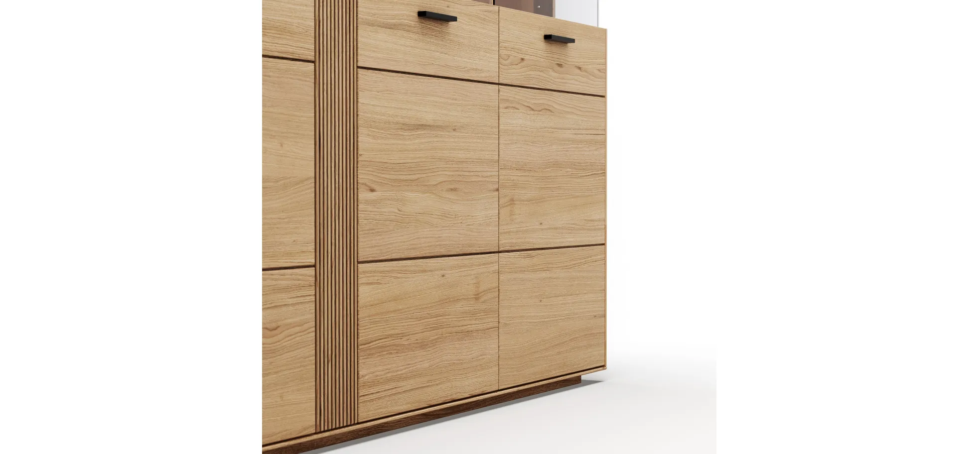 Highboard Estana - Eiche massiv, legno
