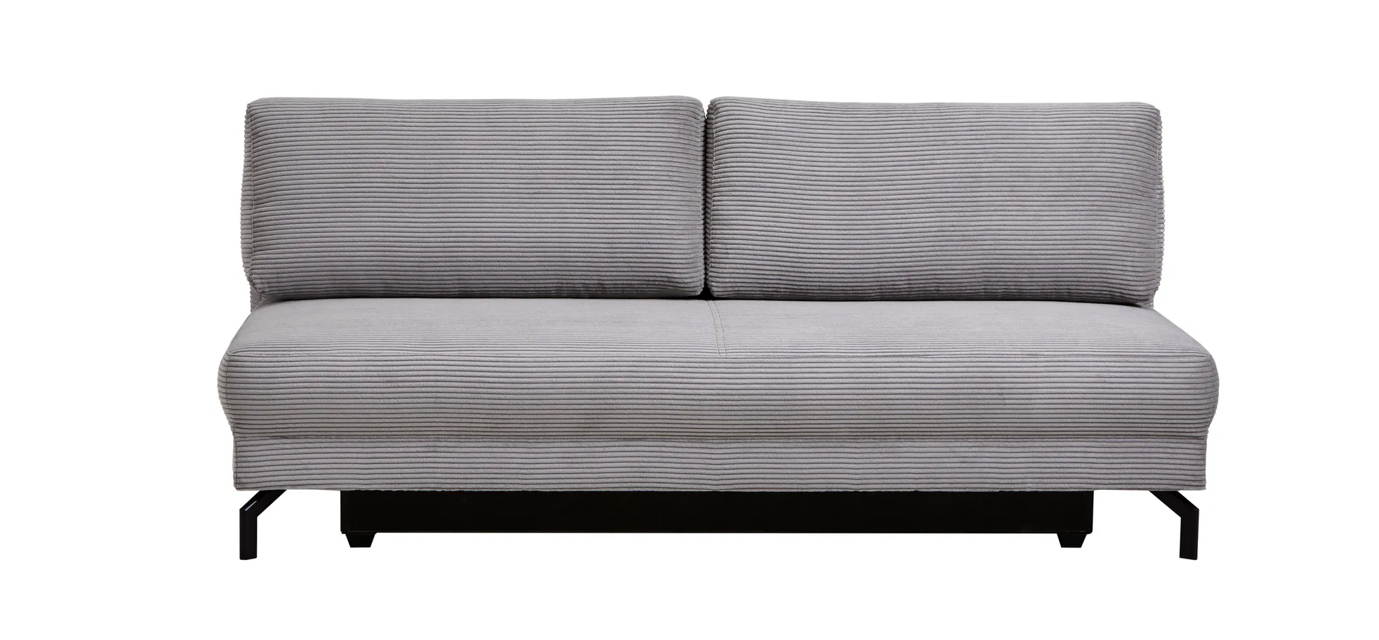 Schlafsofa Salema - 3-Sitzer mit Schlaffunktion (Liegefläche ca. 150x200cm), Stoff, Hellgrau 133981