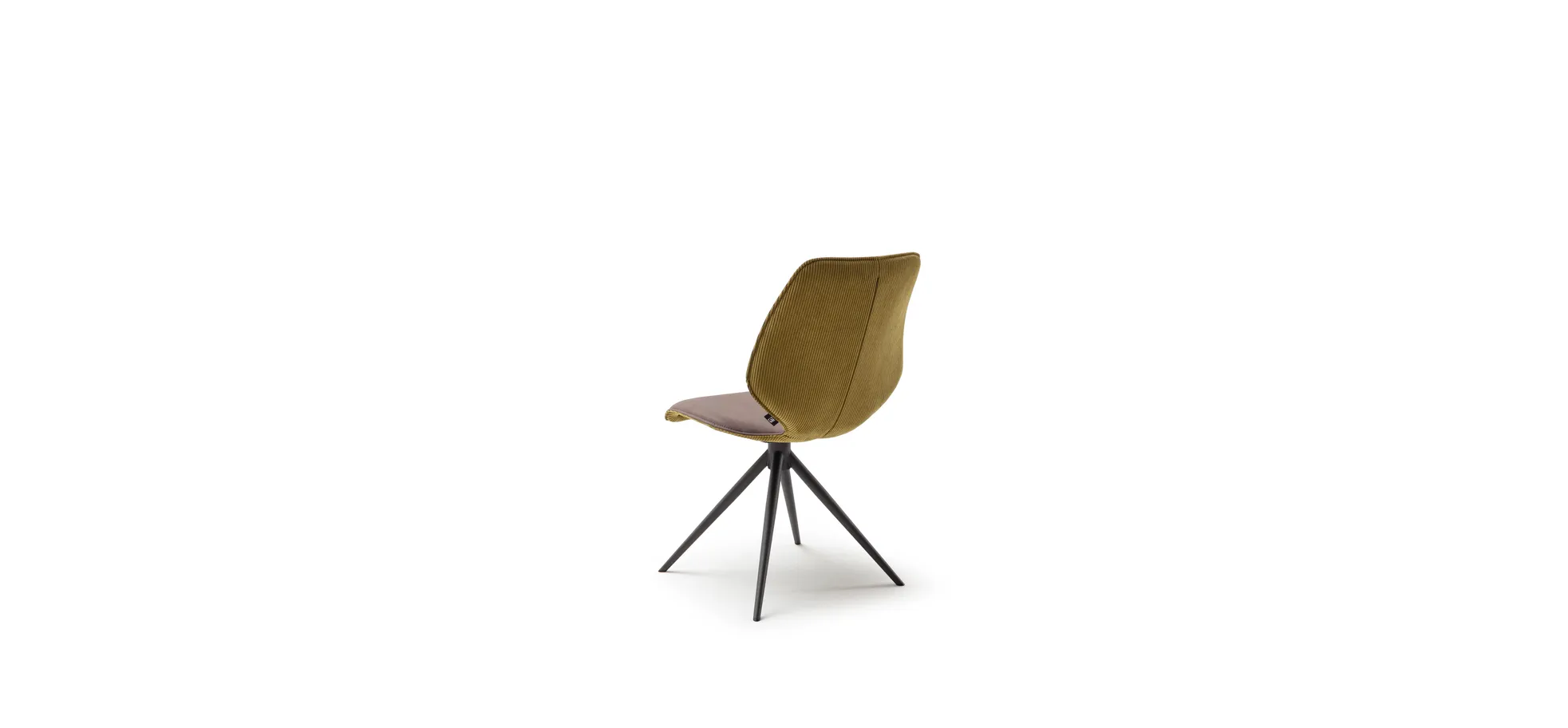 Stuhl Penthouse comfy - Drebhar, Kunstleder, Dunkelbraun, Stoff, Pistazie