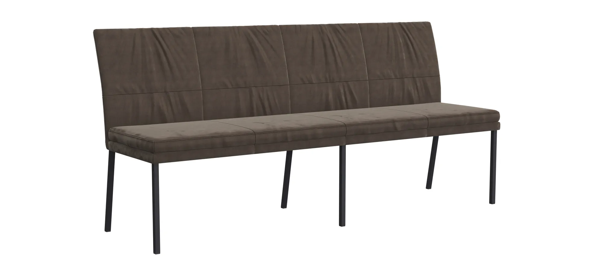 Polsterbank Salamanca - Breite ca. 200 cm, Stoff, Olive 3028899