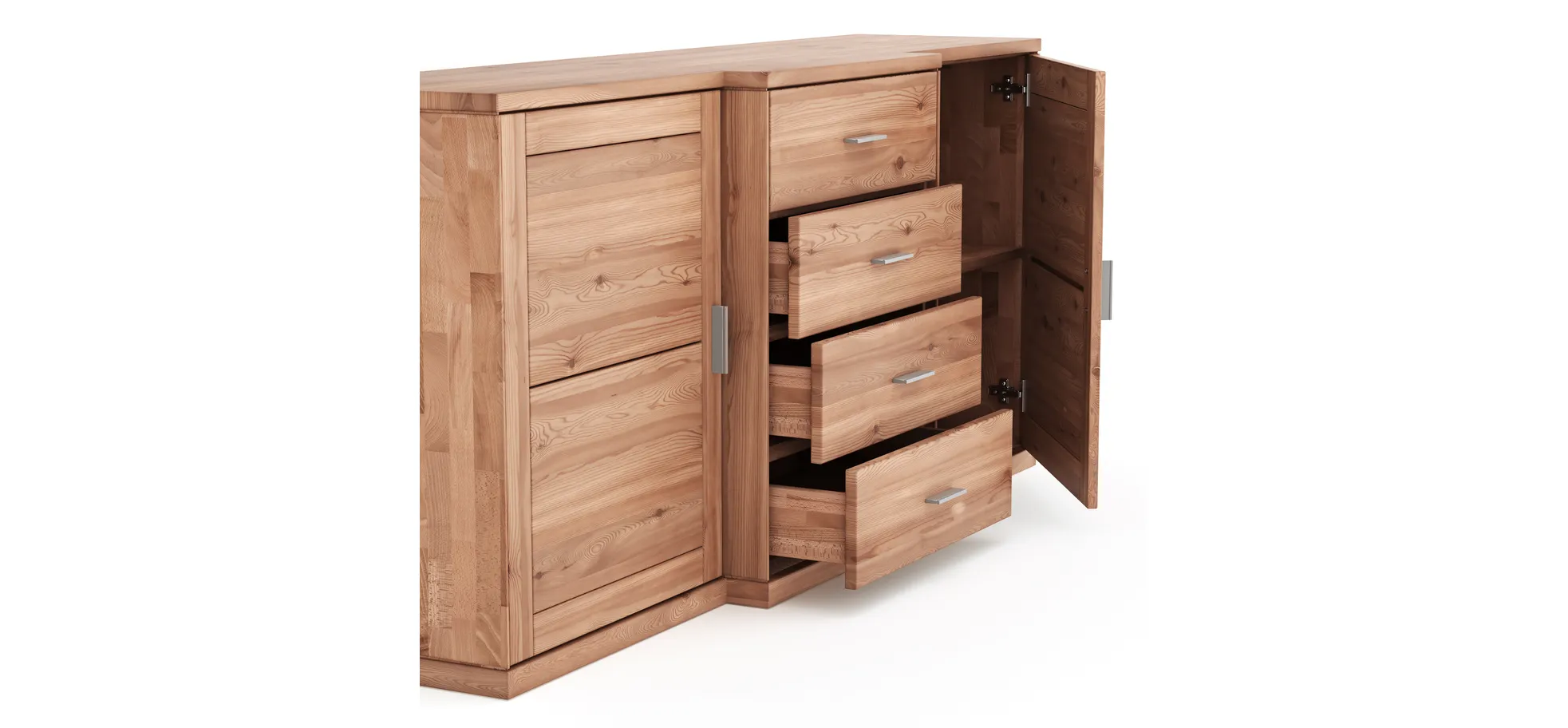Sideboard Faro 6.0 - Kernbuche massiv, natur geölt