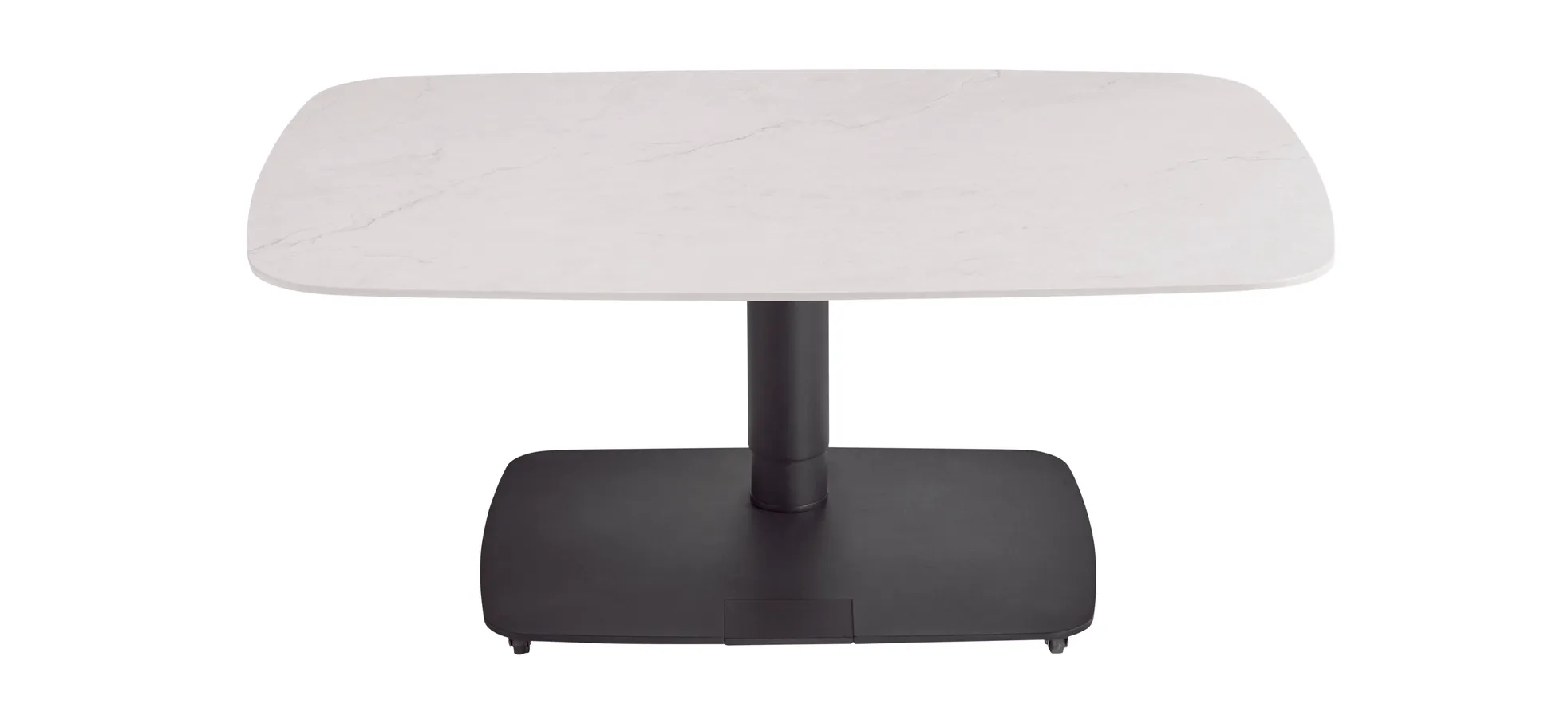 Couchtisch Camas - LBH ca. 100x65x42 cm, Keramik, Creme 9154553