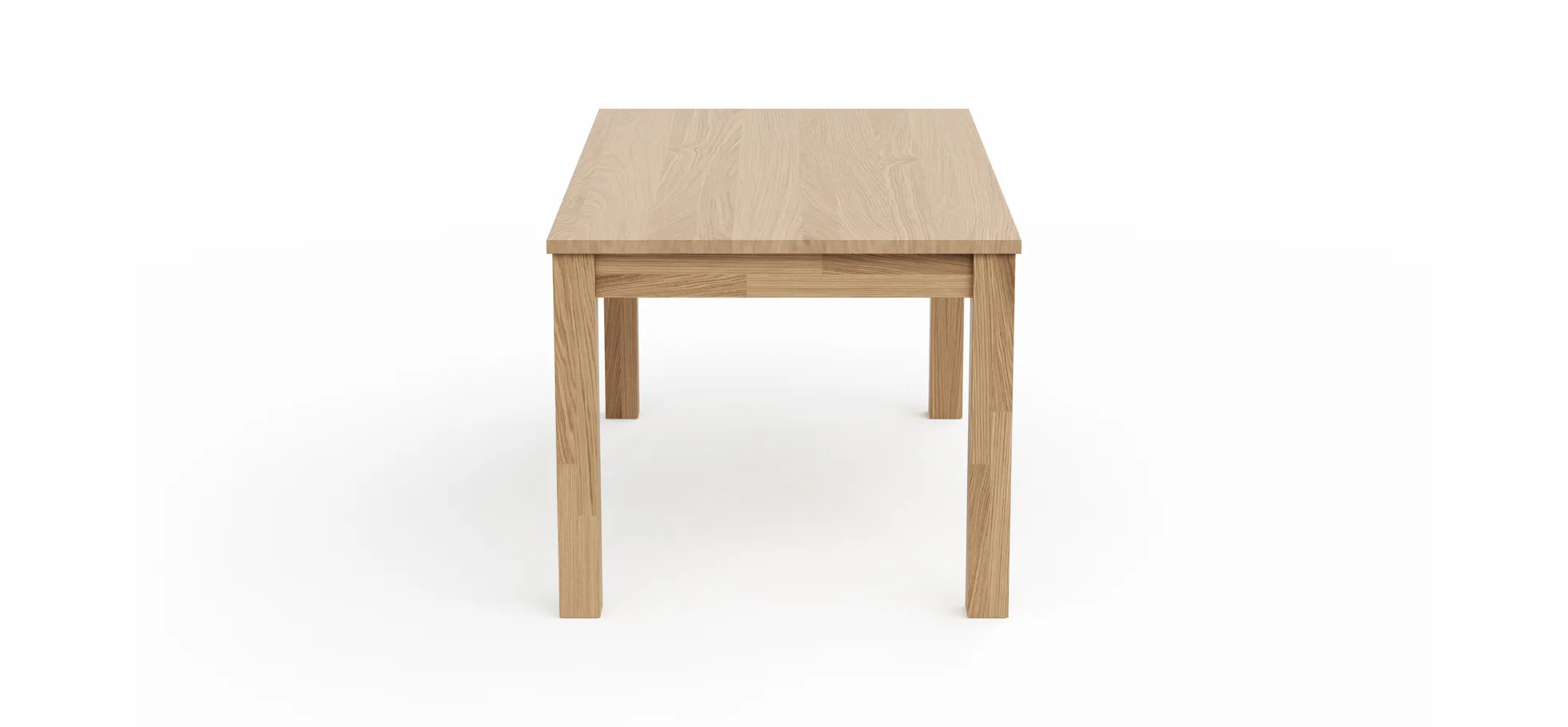 Esstische Dinner - ausziehbar, LB ca. 160x90 cm , Eiche bianco massiv