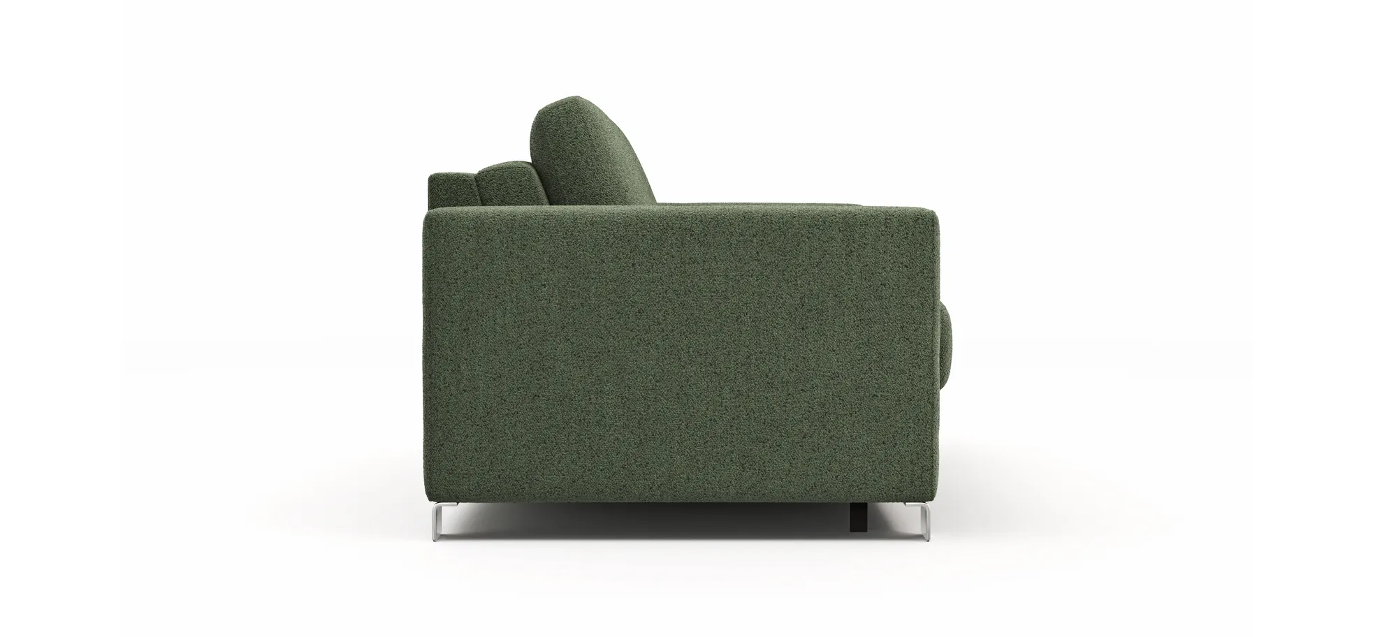 Sofa Nuoro - 2,5-Sitzer inkl. Schlaffunktion, Armlehne 1, Stoff, Olivgrün