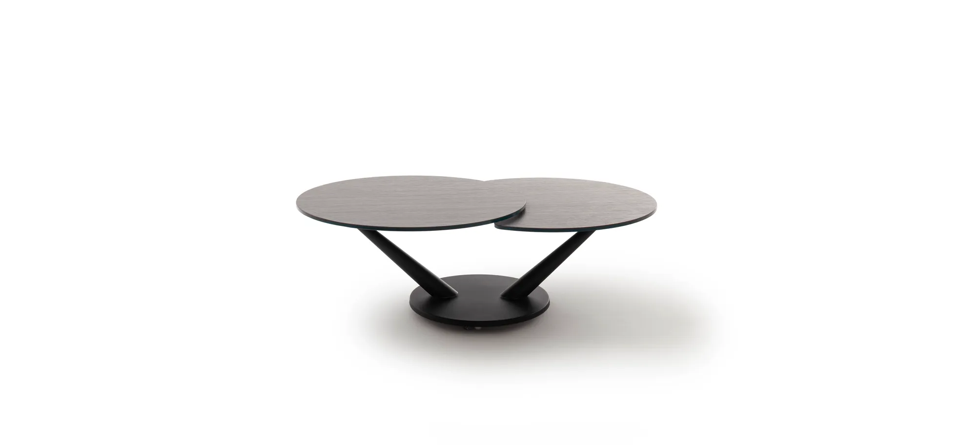 Couchtisch Spessa - LB ca. 128x80 cm, drehbar, Keramik, Anthrazit 145320