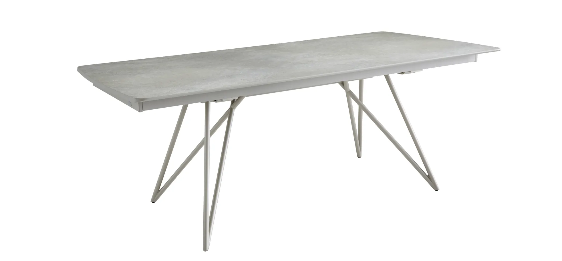 Esstisch Sedana - ausziehbar, LB ca. 200x100 cm, HPL, Grau 3027637
