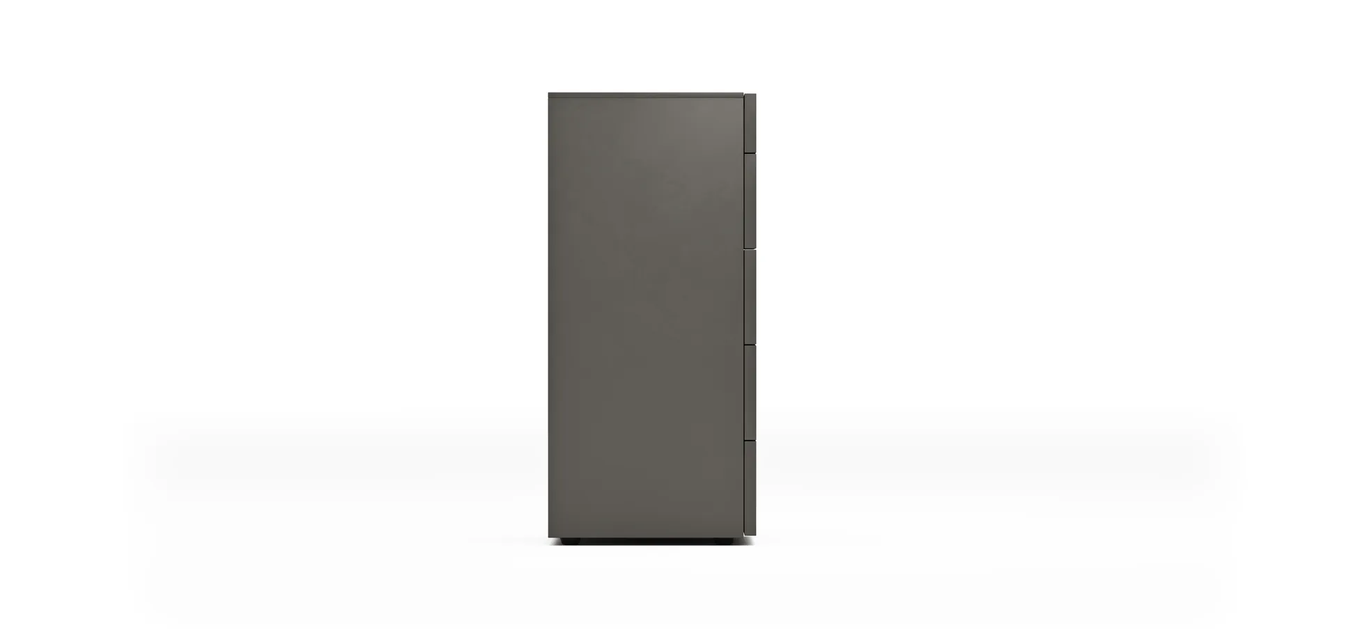 Kommode Loretto - BHT ca. 60x115x53 cm, Lack matt, Anthrazit