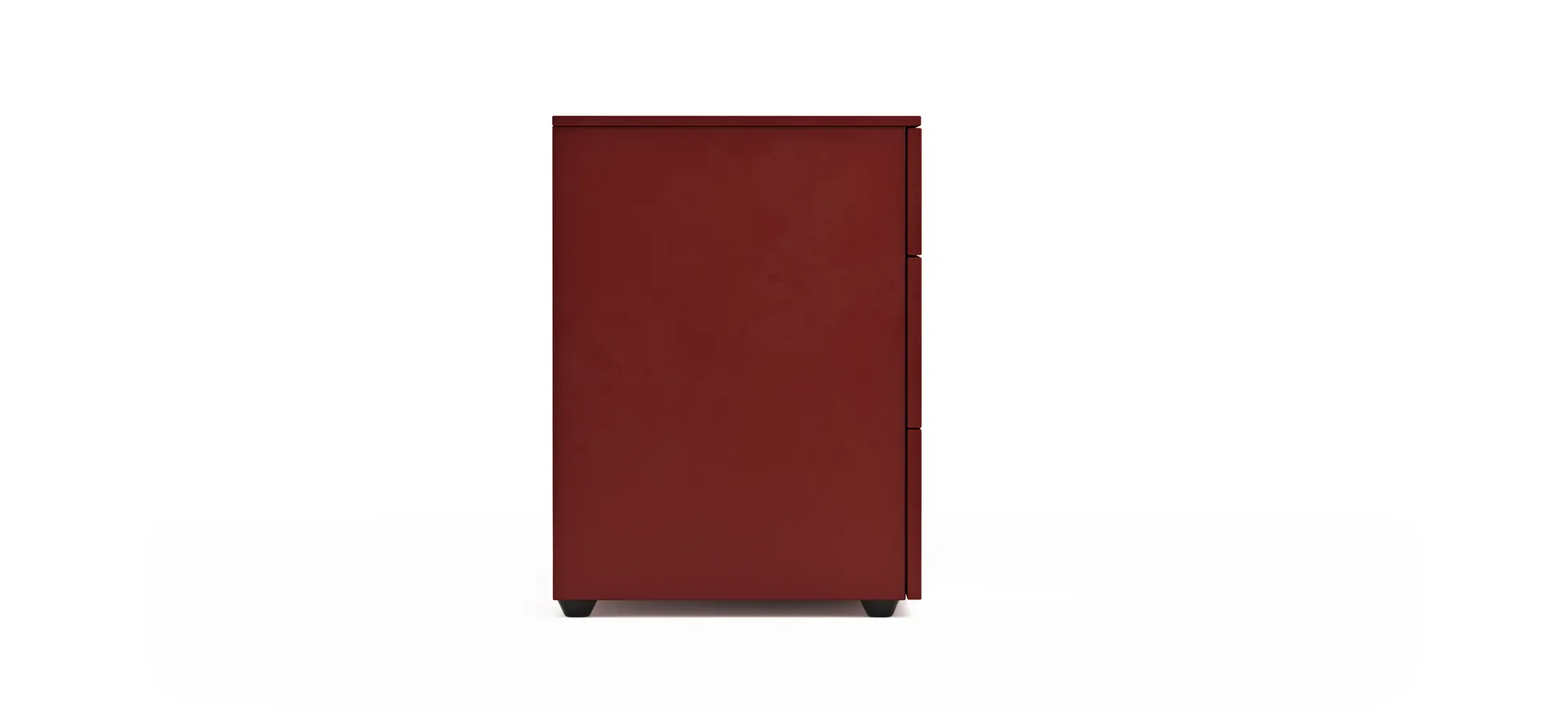 Kommode Loretto - BHT ca. 127x70x51 cm, Lack matt, Bordeaux
