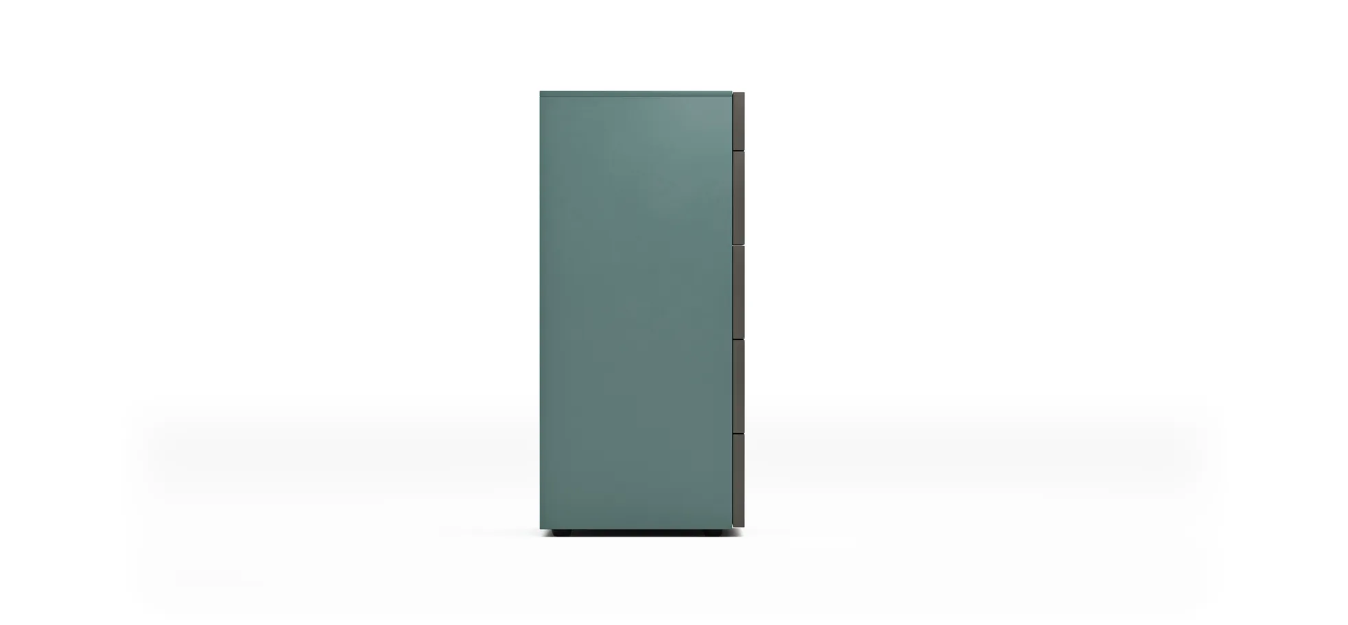 Kommode Loretto - BHT ca. 60x115x53 cm, Lack matt, Salbeigrün