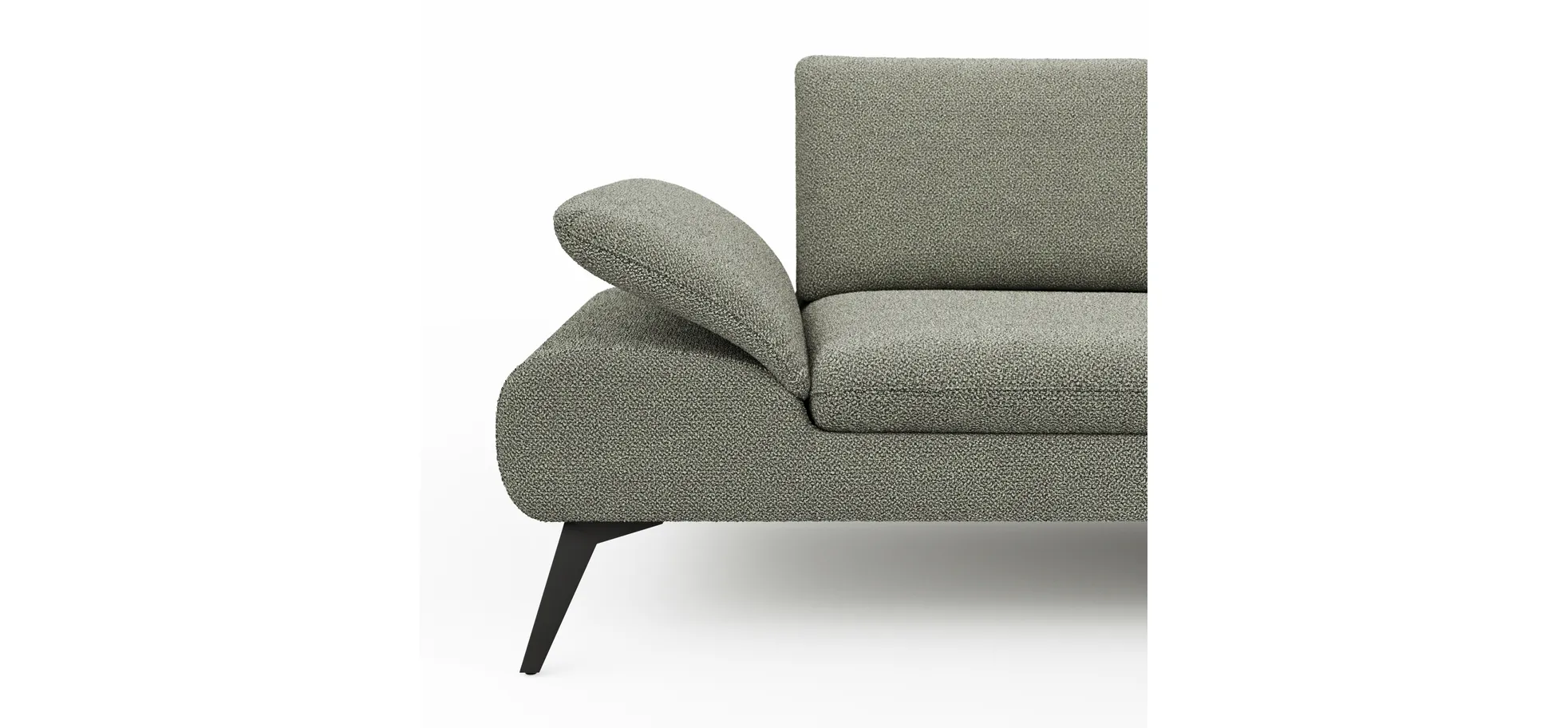 Sofa Collina - 3-Sitzer, Stoff, Eukalyptus