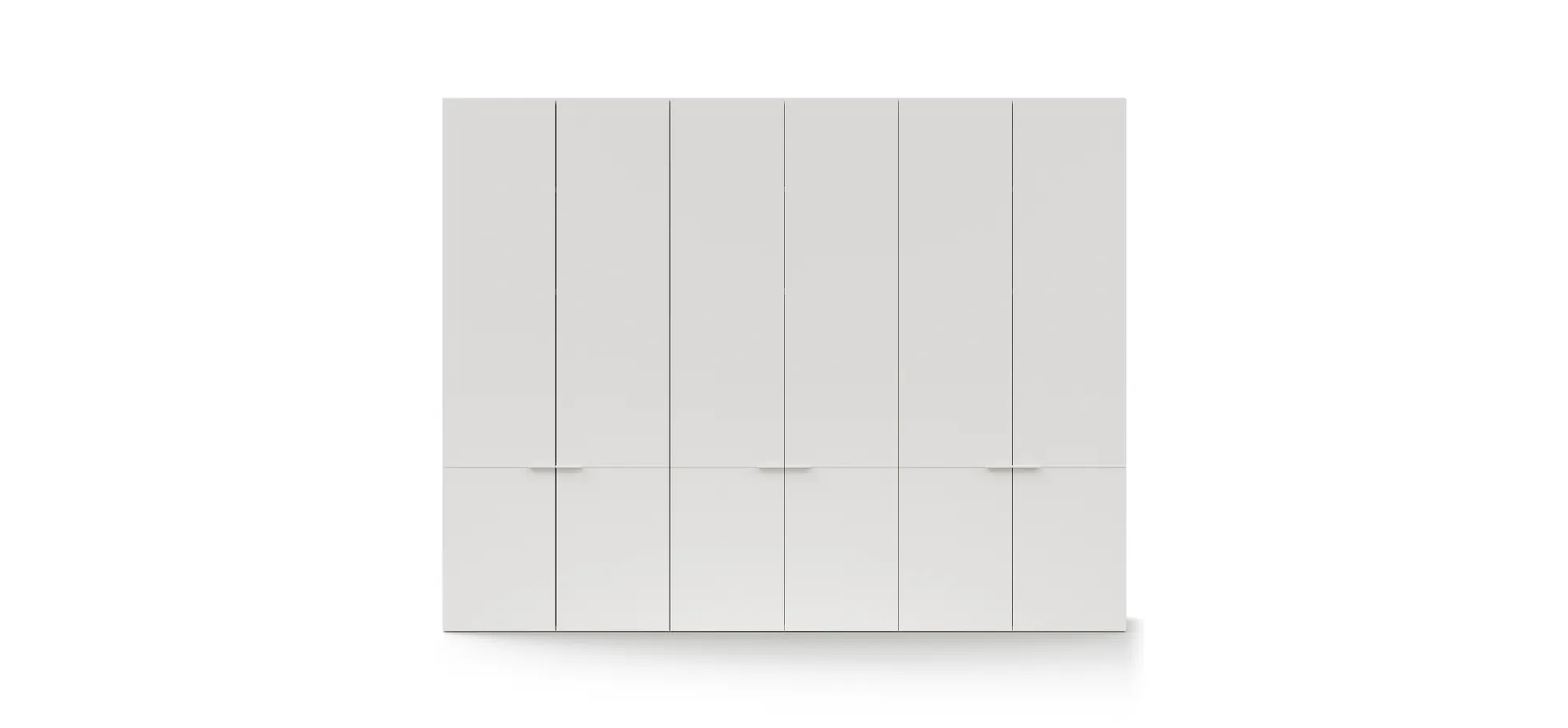 Drehtürenschrank Matera - BTH ca. 301x60x235 cm, Lack Matt, Weiß