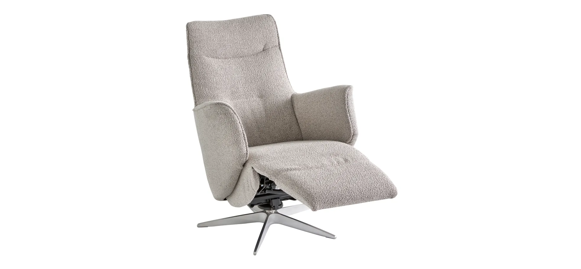 Relaxsessel Riposo - inkl. motorischer Relaxfunktion, Stoff, Graubeige