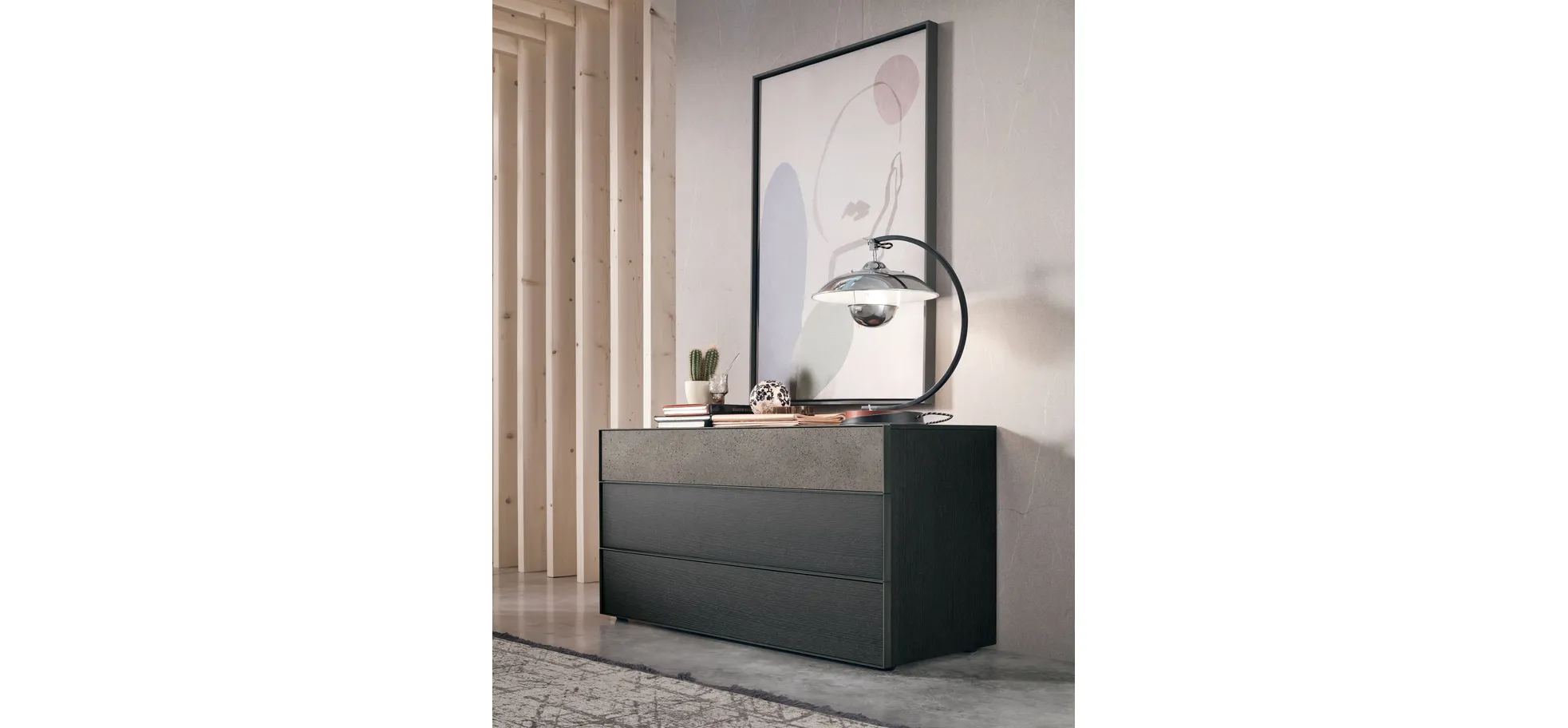 Kommode Loretto - BHT ca. 135x70x53 cm, Lack matt, Salbeigrün