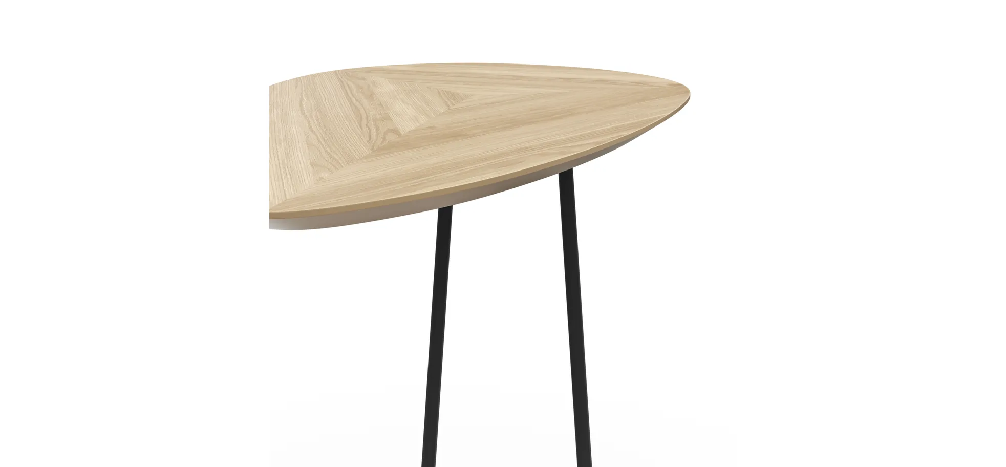 Sofatisch Fano - LBH ca. 57x39x54 cm, Eiche natur, Furnier