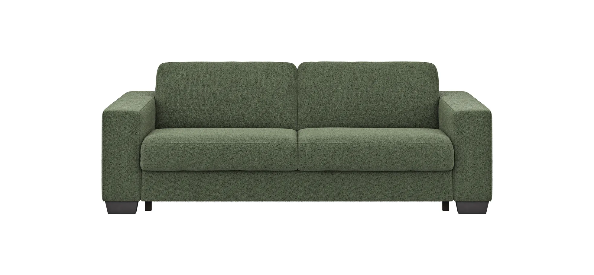 Sofa Nuoro - 3-Sitzer inkl. Schlaffunktion, Stoff, Olivgrün 108134