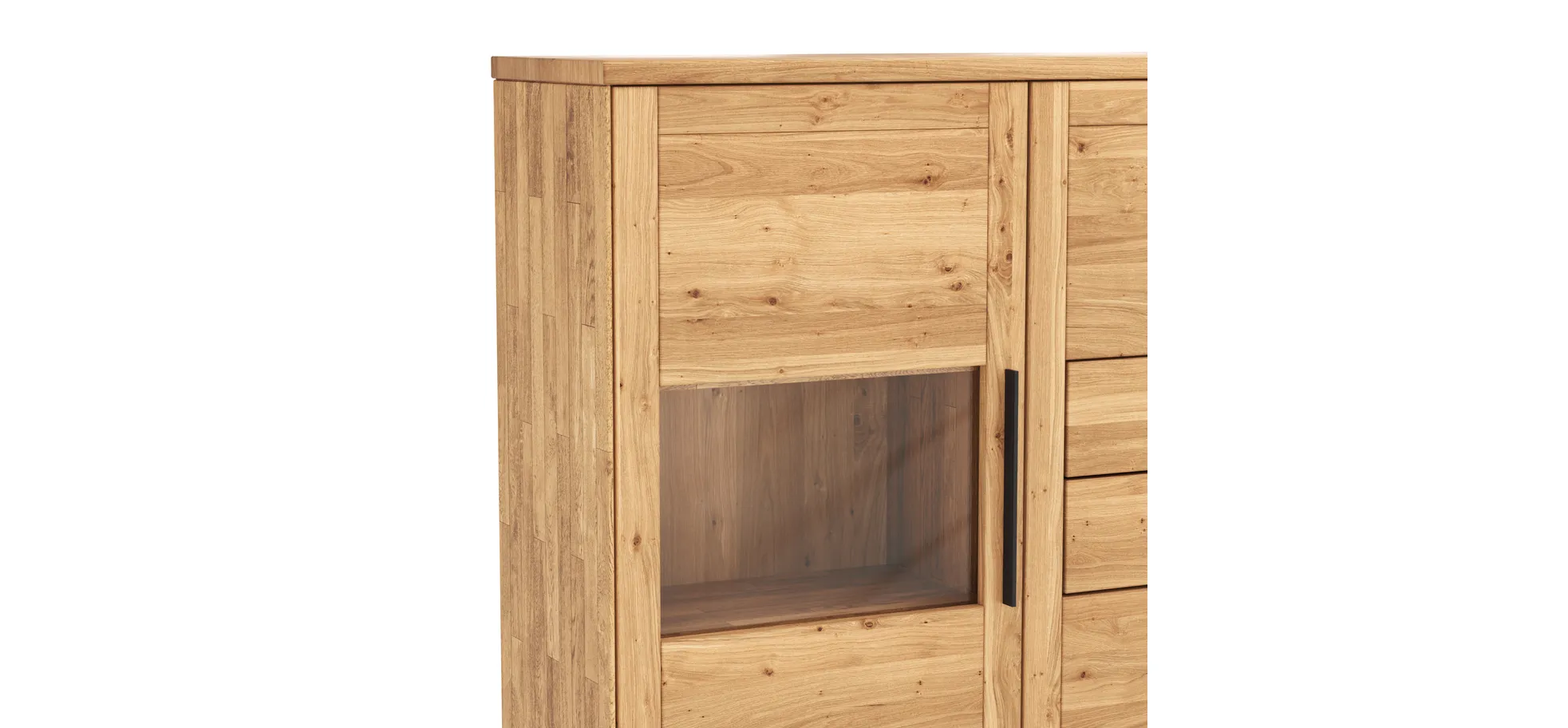 Highboard Faro 6.0 - Wildeiche massiv, natur, geölt
