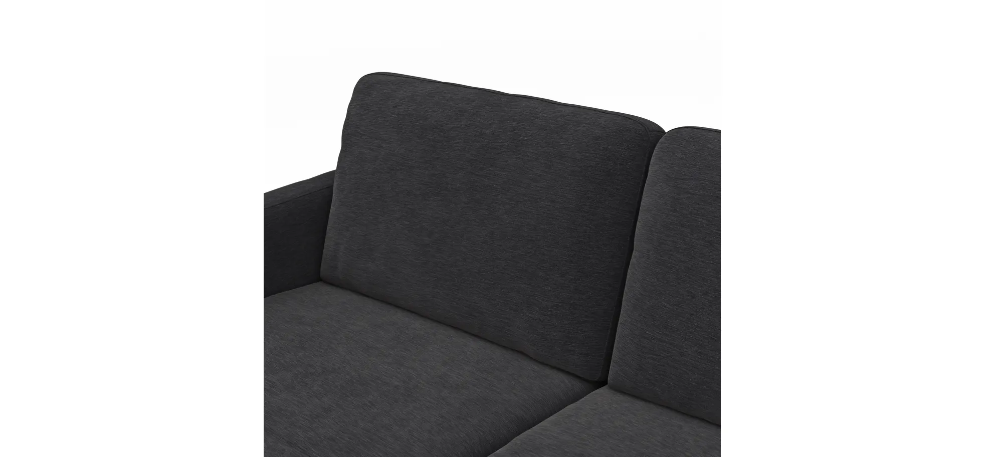 Wohnlandschaft Enna - Longchair links, 2,5-Sitzer, Ecke rechts, Stoff, Anthrazit