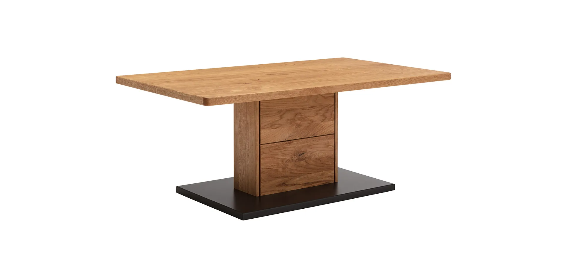 Couchtisch Fibra - LBH 110x65x45 cm, Asteiche massiv 146137