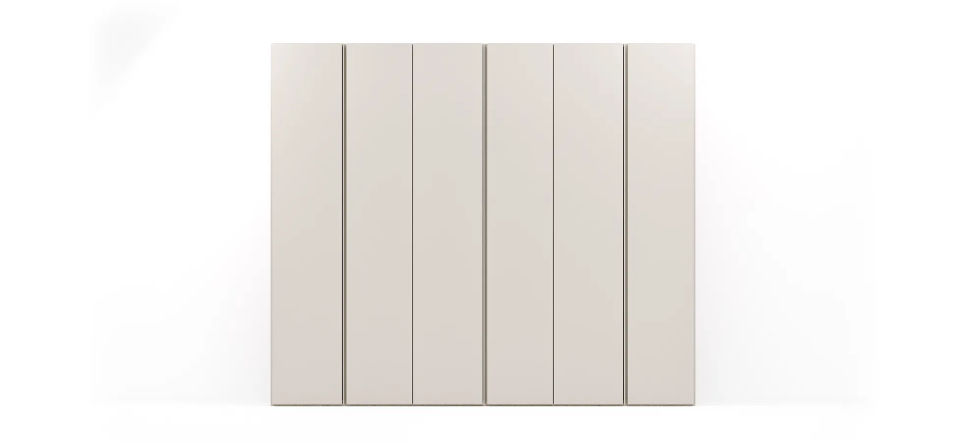 Drehtürenschrank Loretto - B ca. 280 cm, Melamin, Perlmutt