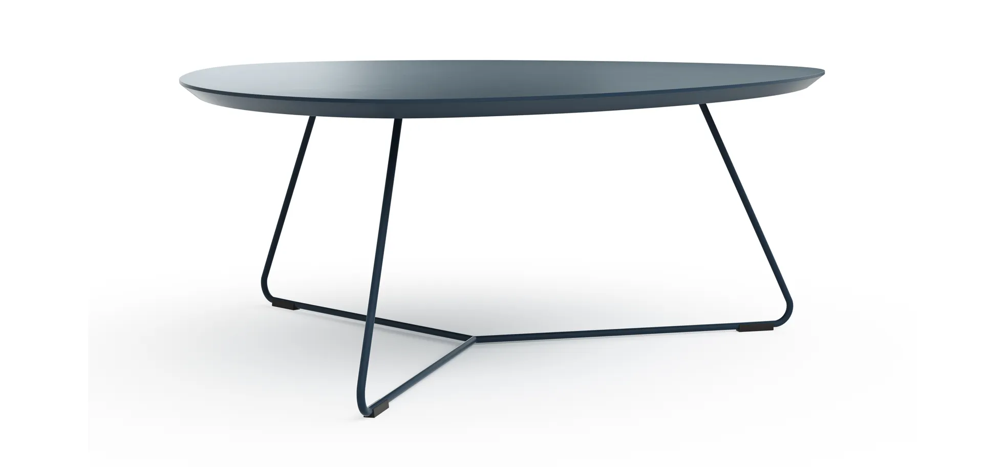Couchtisch Fano - LBH ca. 87x78x33 cm, Fenix dunkelblau