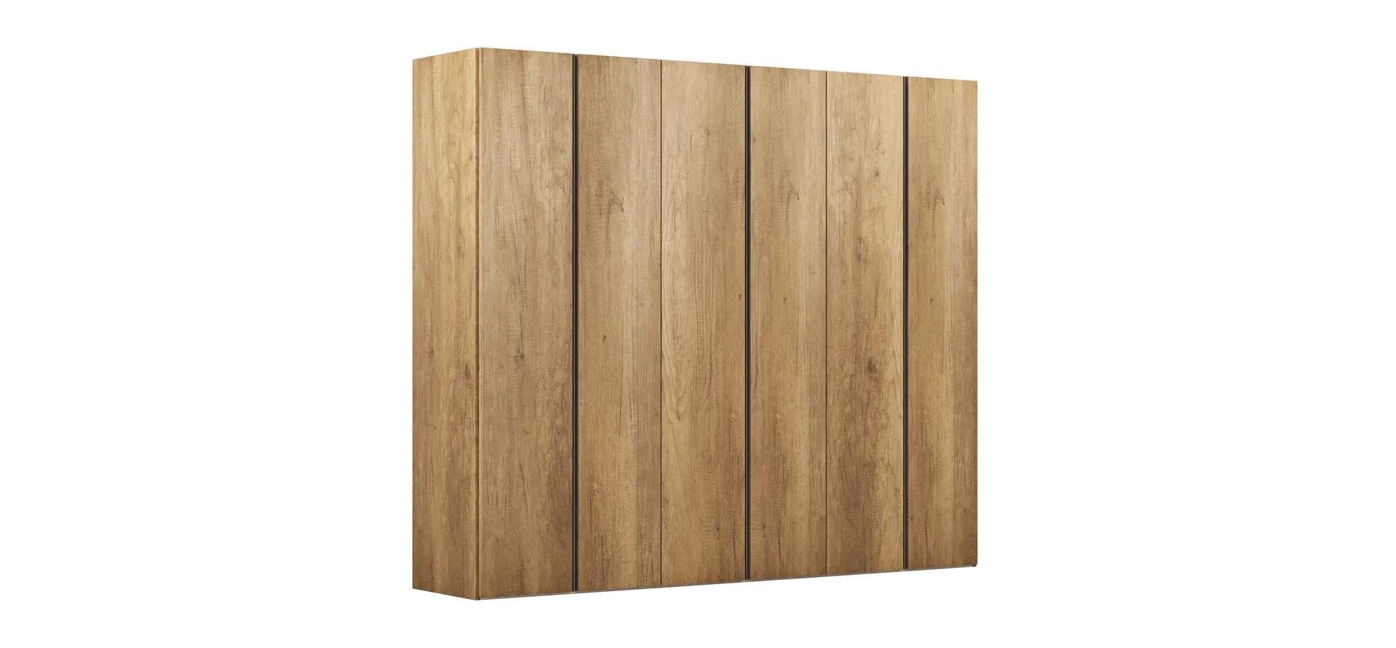 Drehtürenschrank Loretto - B ca. 280 cm, Melamin Astig hell 101958