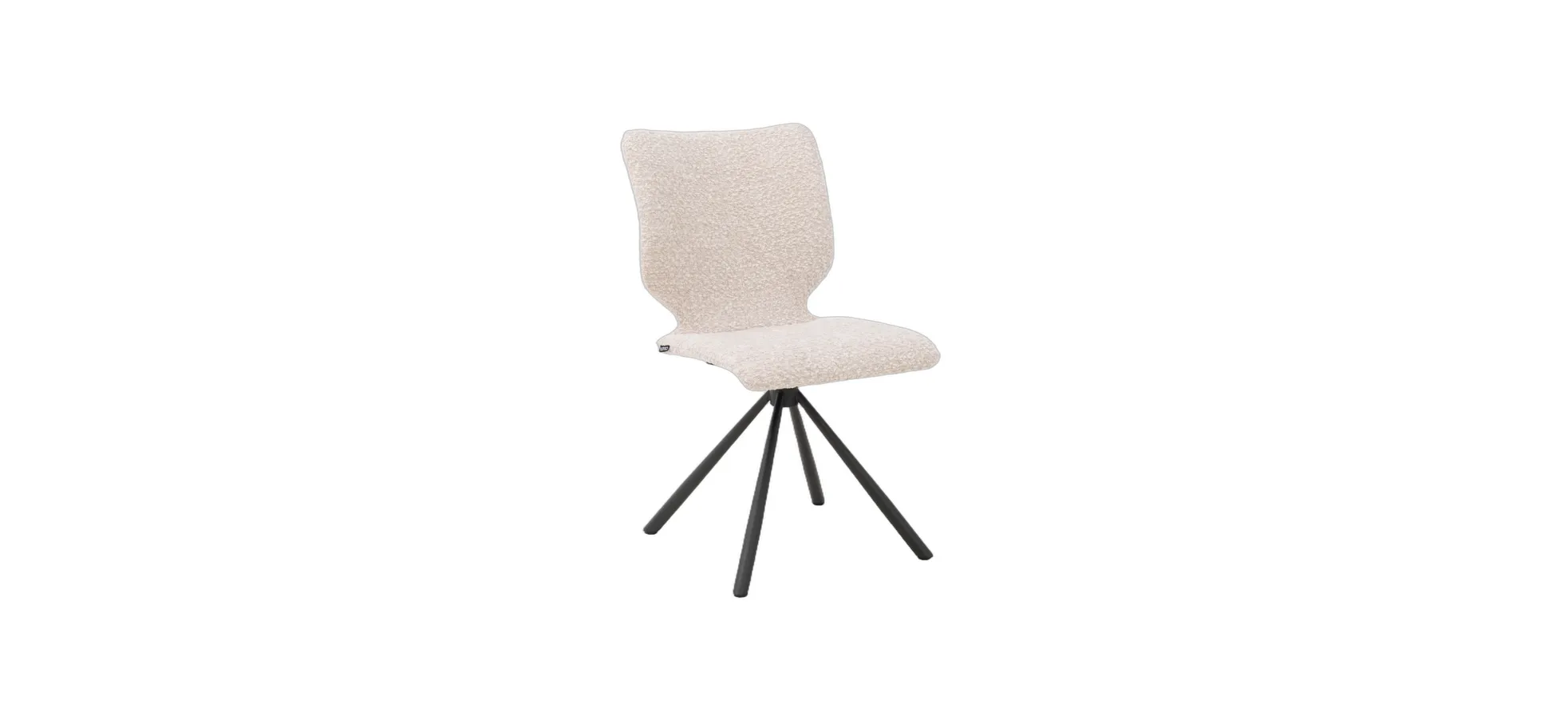 Stuhl Cupi - Stativ, Stoff, Ecru 1449179