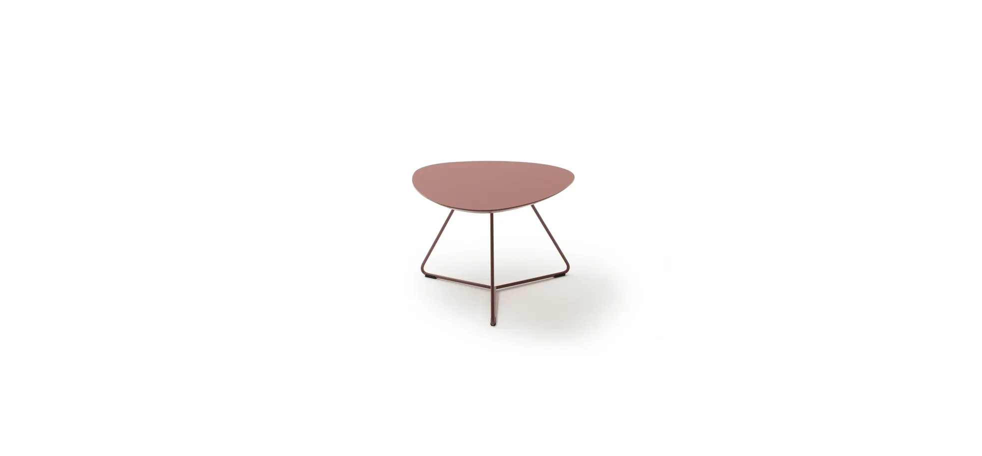 Couchtisch Fano - LBH ca. 67x60x43 cm, Fenix, Bordeaux