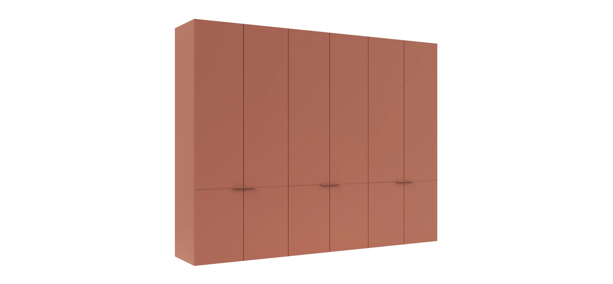 Drehtürenschrank Matera - BTH ca. 301x60x235 cm, Lack Matt, Pfirsich 131610