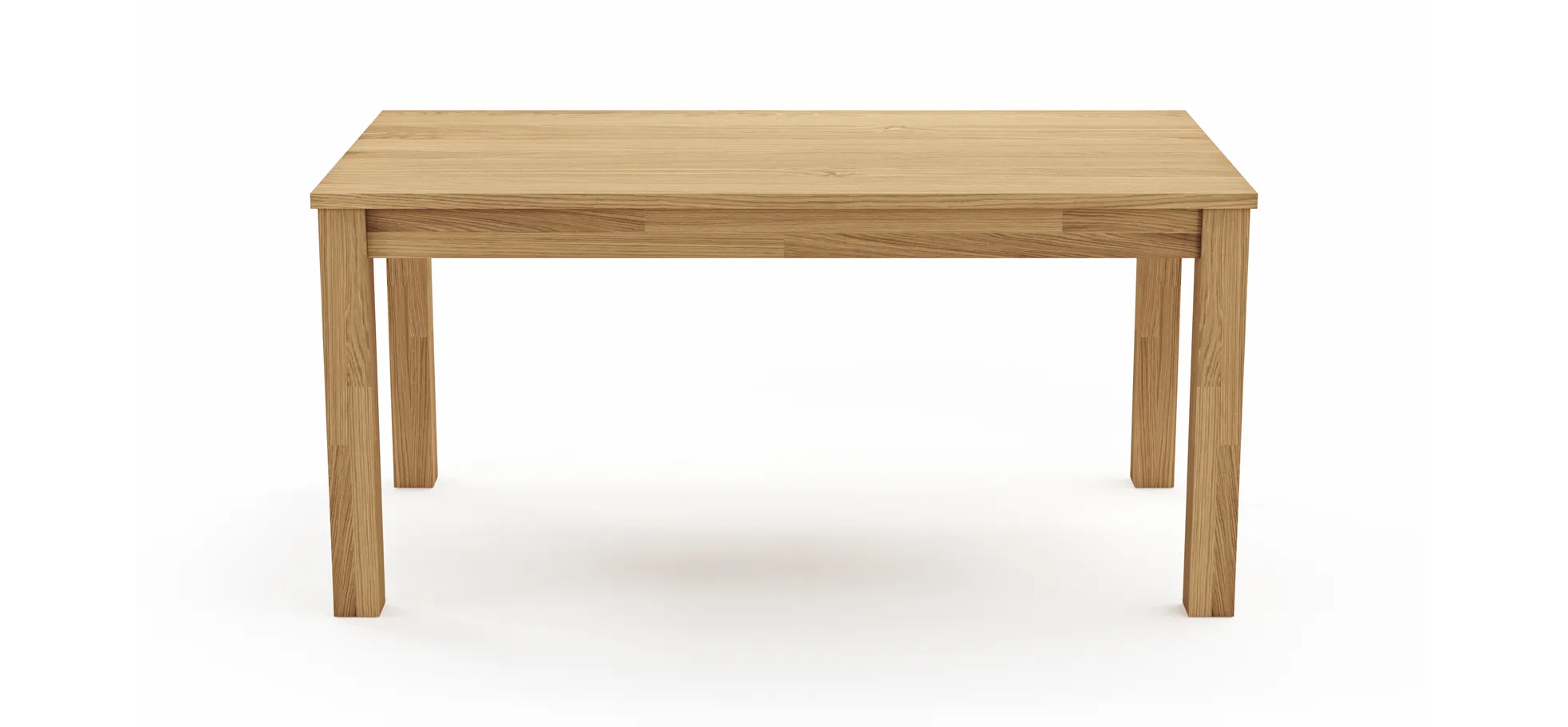 Esstisch Dinner - verlängerbar, LB ca. 160x90 cm, Wildeiche massiv