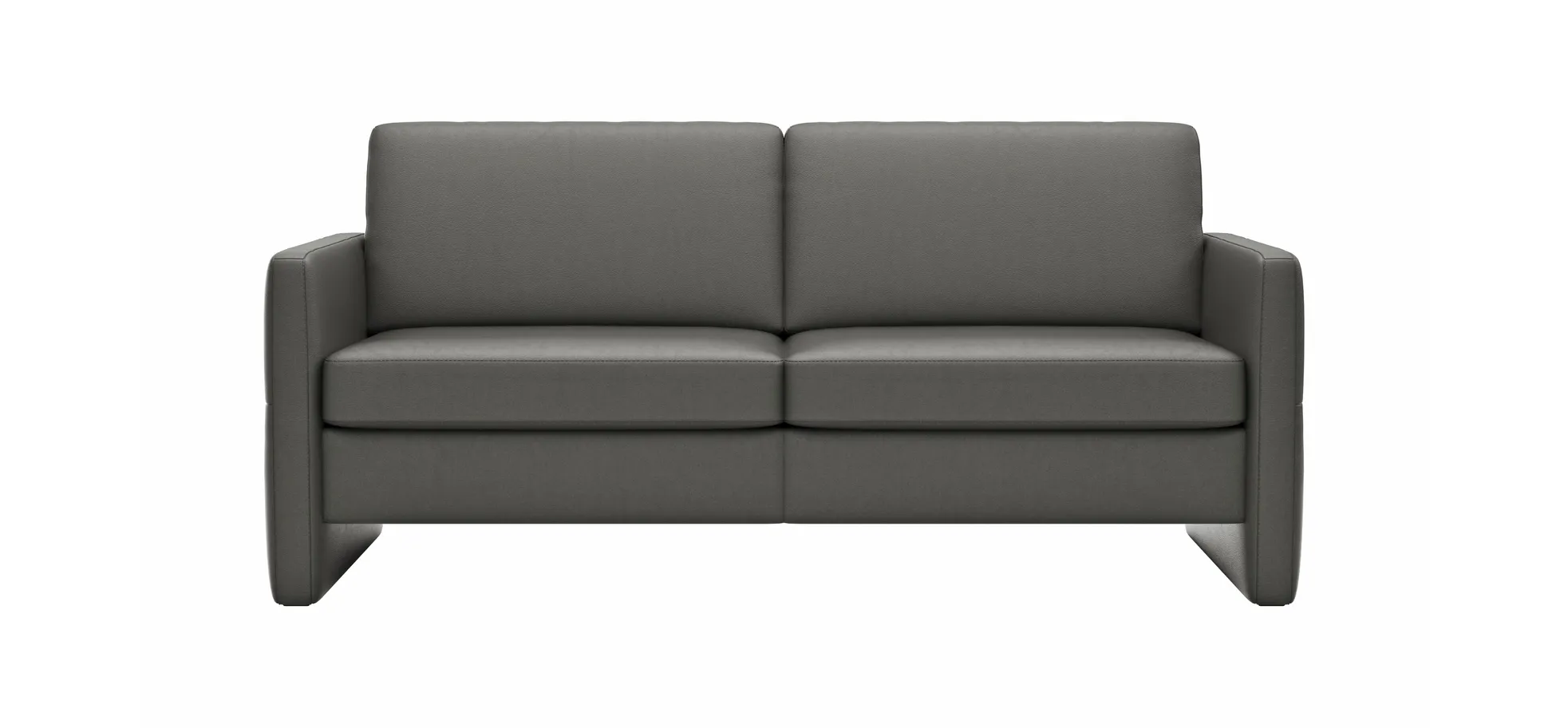 Sofa Arima - 2,5-Sitzer, Leder, Anthrazit 108576