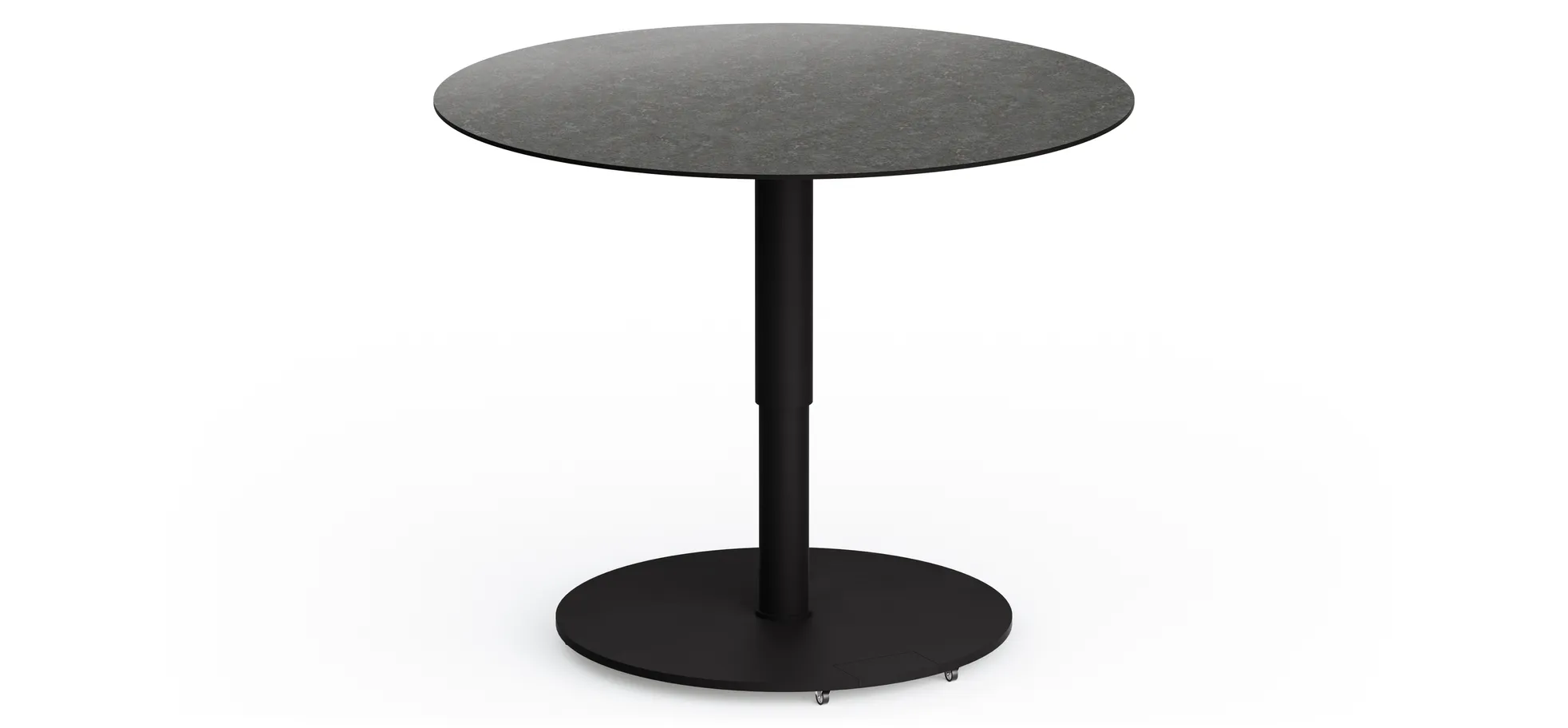 Couchtisch Camas - LBH ca. 75x75x42 cm, Keramik, Schwarz