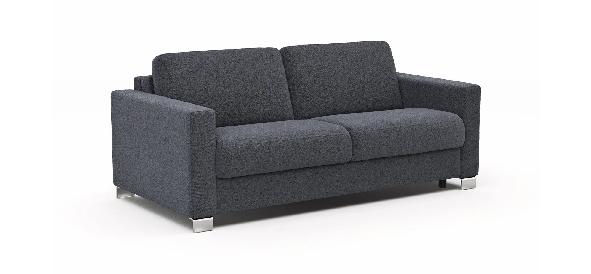 Sofa Nuoro - 2,5-Sitzer inkl. Schlaffunktion, Armlehne 1, Stoff, Eisblau