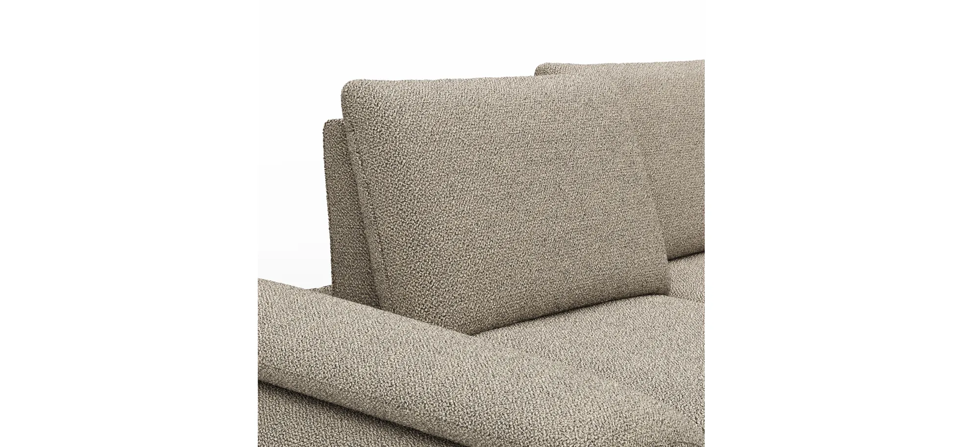 Sofa Collina - 3-Sitzer, Stoff, Beige
