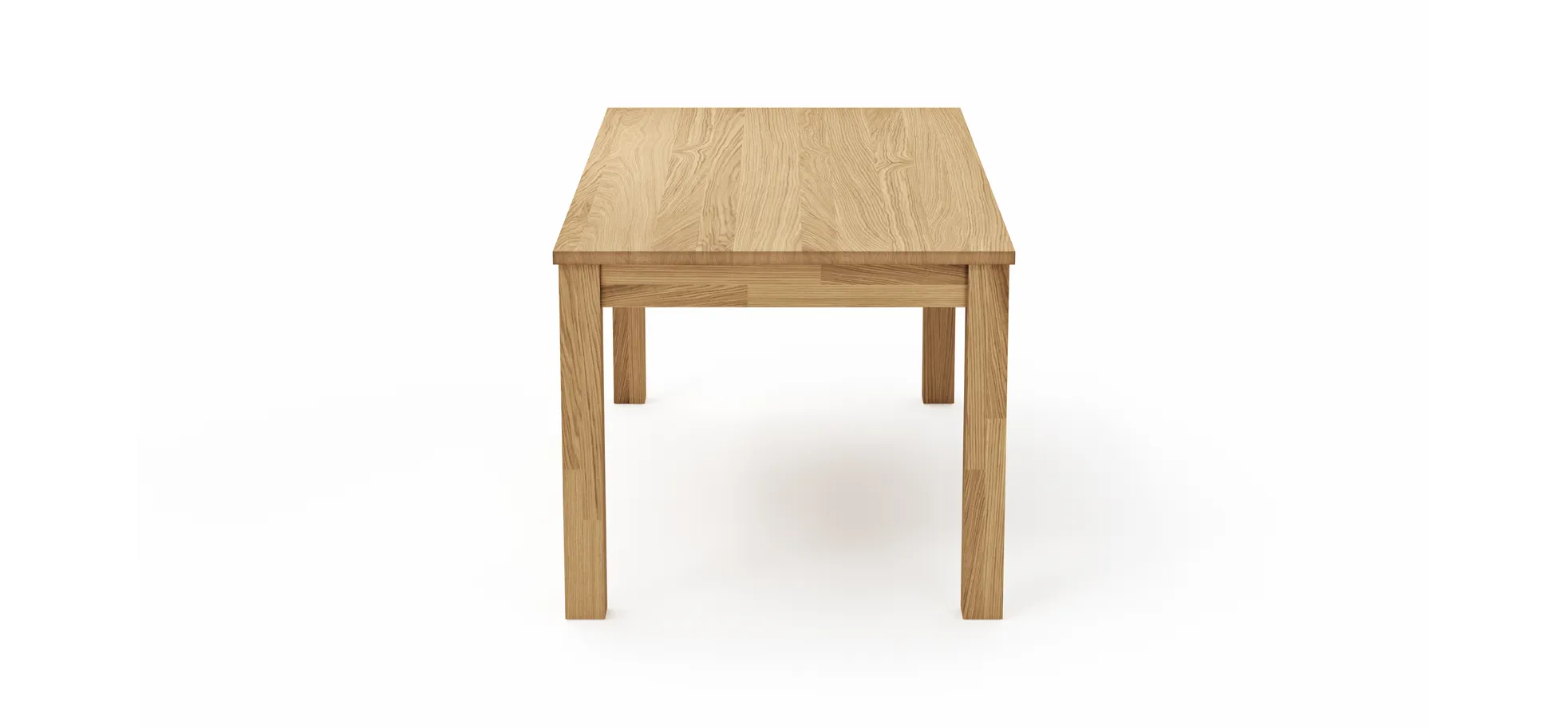 Esstisch Dinner - LB ca. 180x90 cm, Wildeiche massiv