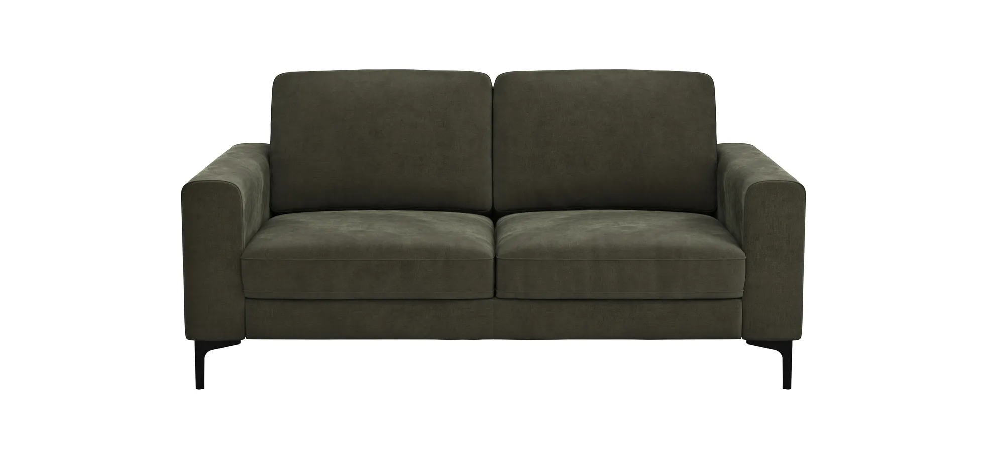 Sofa Oviedo - 2-Sitzer, Stoff, Braungrün 102361