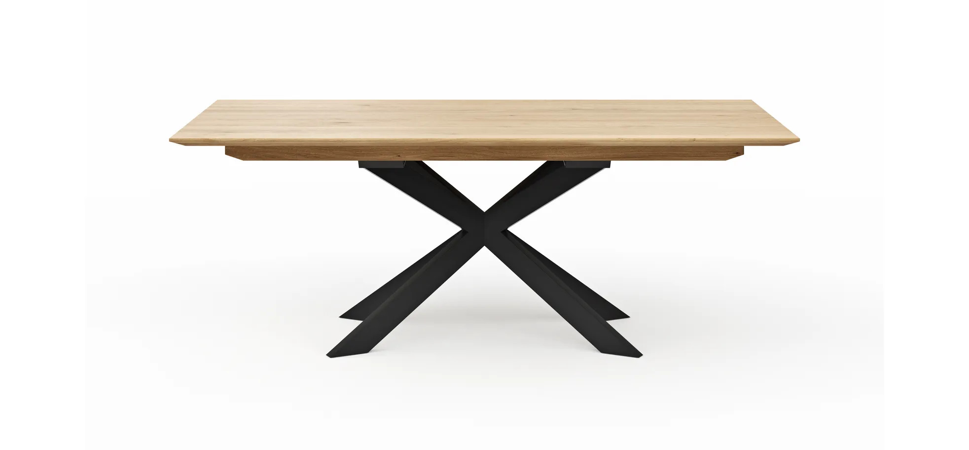 Esstisch Talara Lola - beidseitig ausziehbar, LB ca. 200x100cm, Wildeiche Bianco
