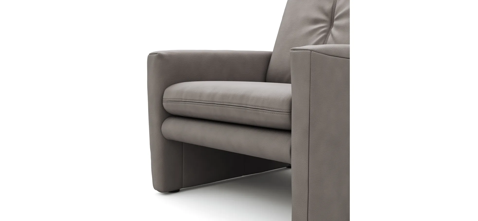Sessel Tenero - inkl. Relaxfunktion, Stoff, Grau