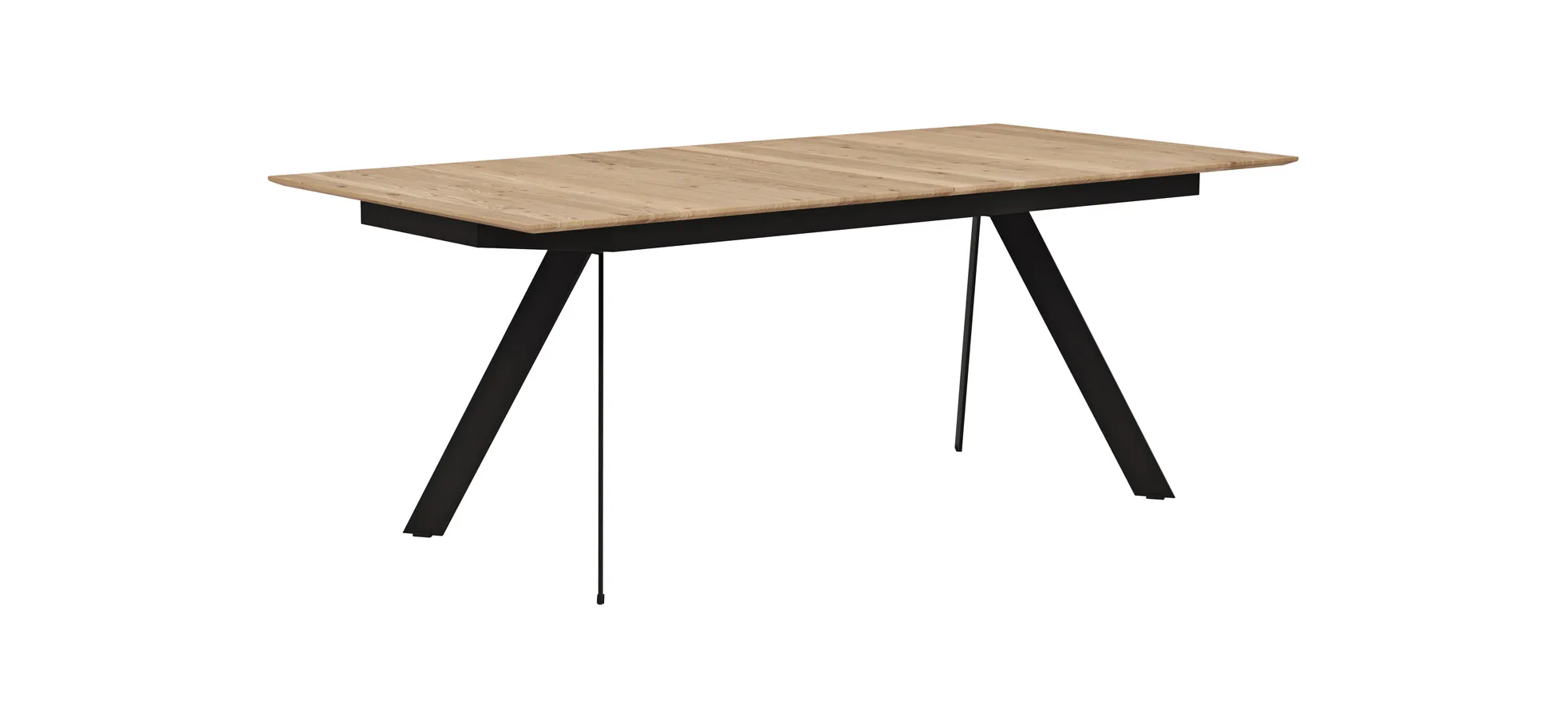 Esstisch Dinner - ausziehbar, LB ca. 200x100 cm, Eiche massiv 110375