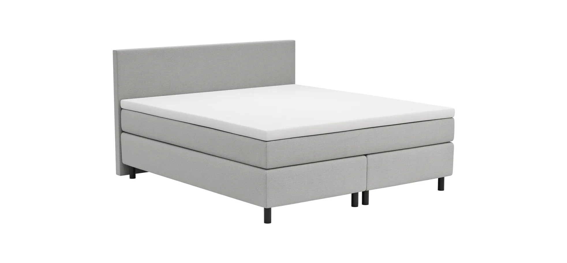 Boxspringbett Rima - Liegefläche ca. 180 x 200 cm, Stoff, Zink