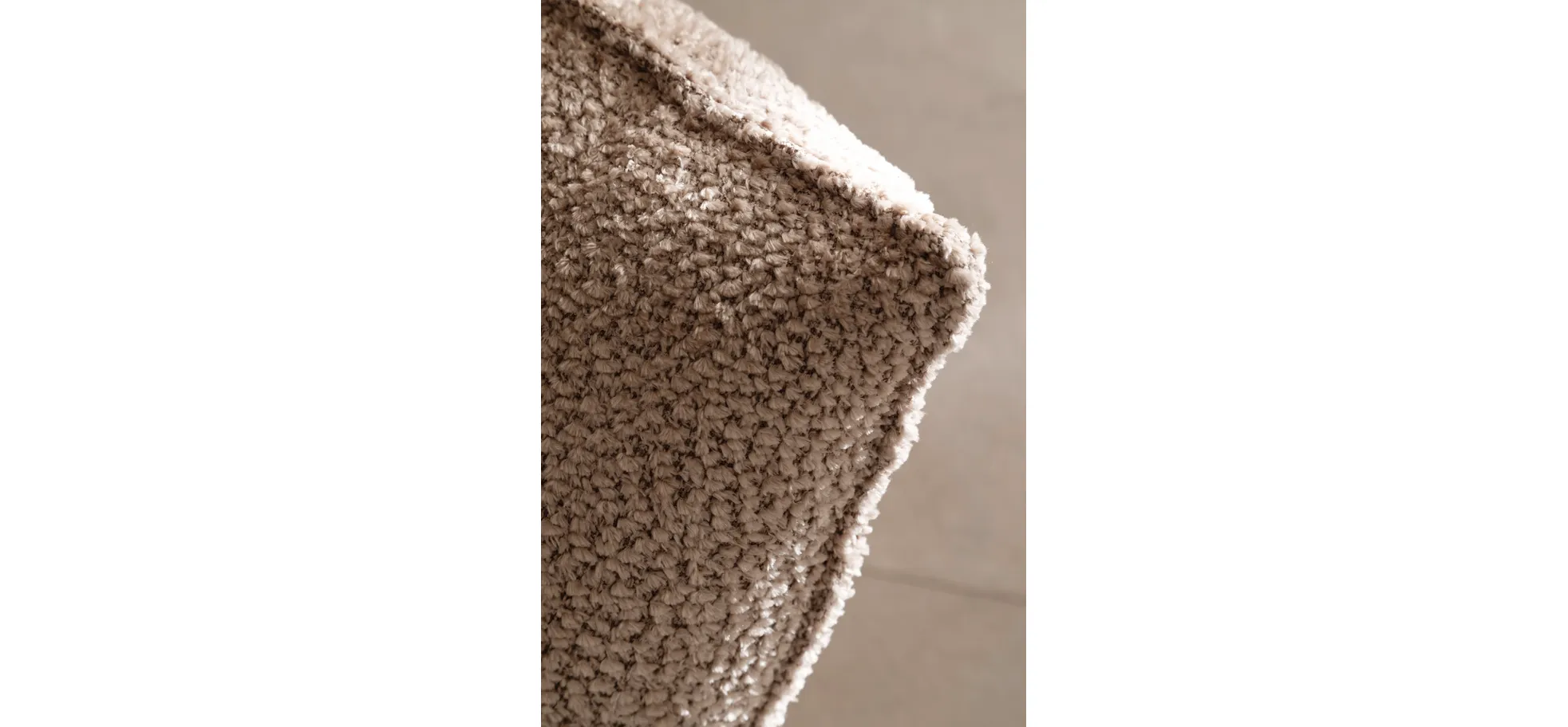 Trapezsofa Motone - Ecke links mit 2-Sitzer, Stoff, Beige